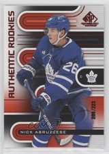 2022 SP Game Used Authentic Rookies Red /223 Nicholas Abruzzese Nick #165 0k85