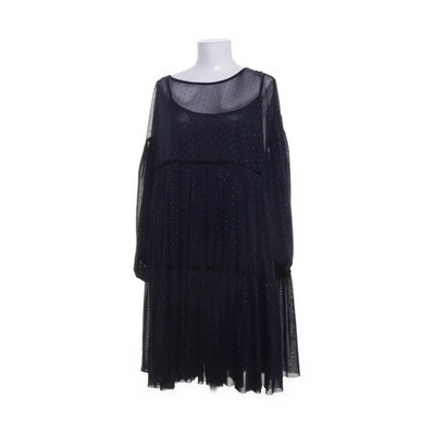 MaxMara Studio, Kleid, Größe: L, Blau/Mehrfarbig, Polyester, Gepunktet #eKa