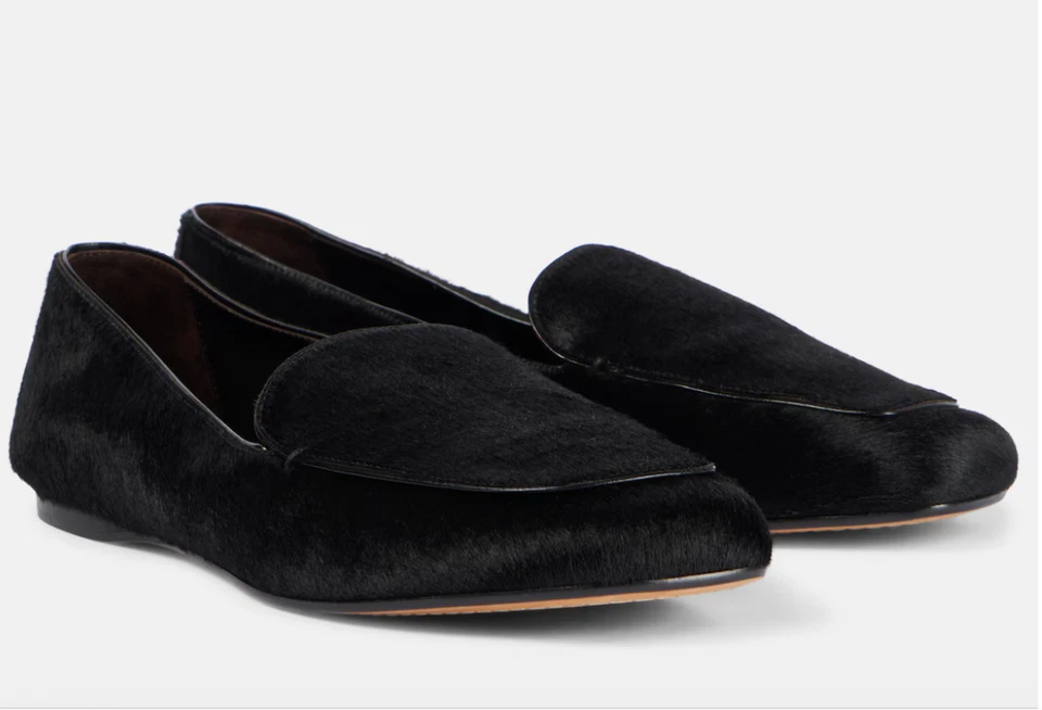 全新带盒 KHAITE Monroe 乐福鞋 – 黑色小马毛 – 尺寸 9 (39) – 意大利制造 – 980 美元 — 第 2/4 张图片