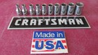 CRAFTSMAN USA 1/4" DRIVE 6 POINT SHALLOW SOCKET SET 5/32" - 1/2" ~ 10 PC. -VV-