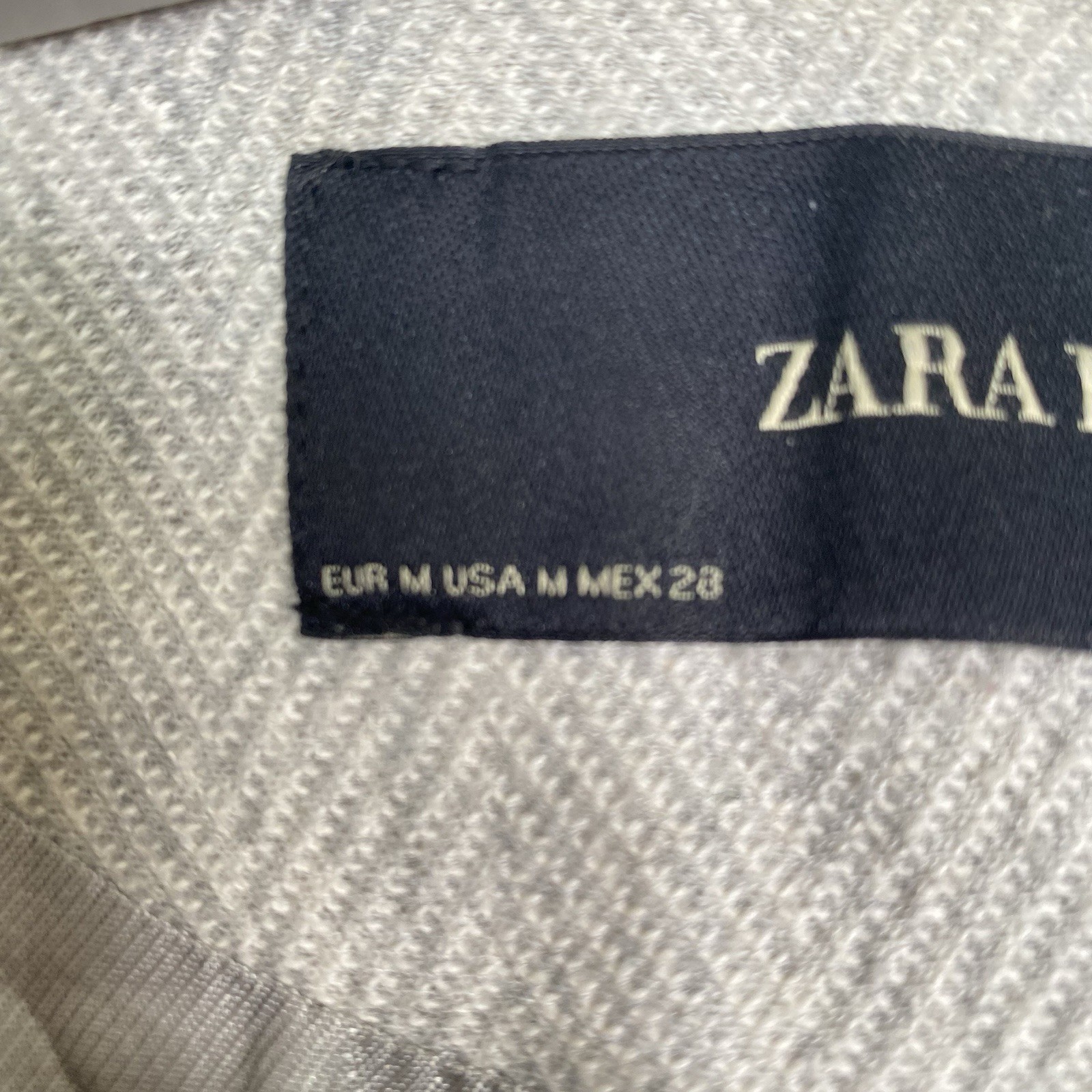 Zara Basic sGray Coat Herringbone Jacket Zip Up P… - image 7