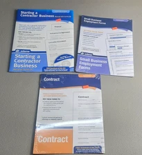 Lot of 3 BRAND NEW Adams Forms-Personnel, Business, Contractor