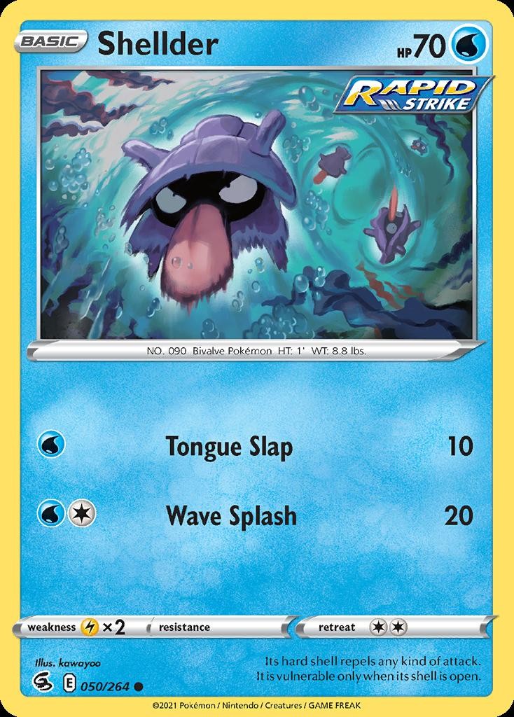 Pokemon Shellder (50/319) Fusion Strike HP