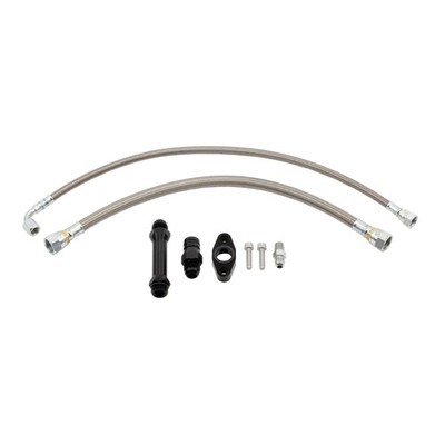 Wehrli WCF100279 Cummins High-Mount 2nd-Gen Turbo Oil Feed & Drain Line Kit