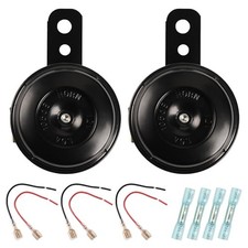 2 Pcs Disc Horn High Low Universal Motorcycle Electric Horns 12V 105 dB fit