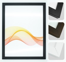 Bilderrahmen aus MDF 70x100cm Foto Rahmen 100x70 Schwarz,Kiefer Posterrahmen -