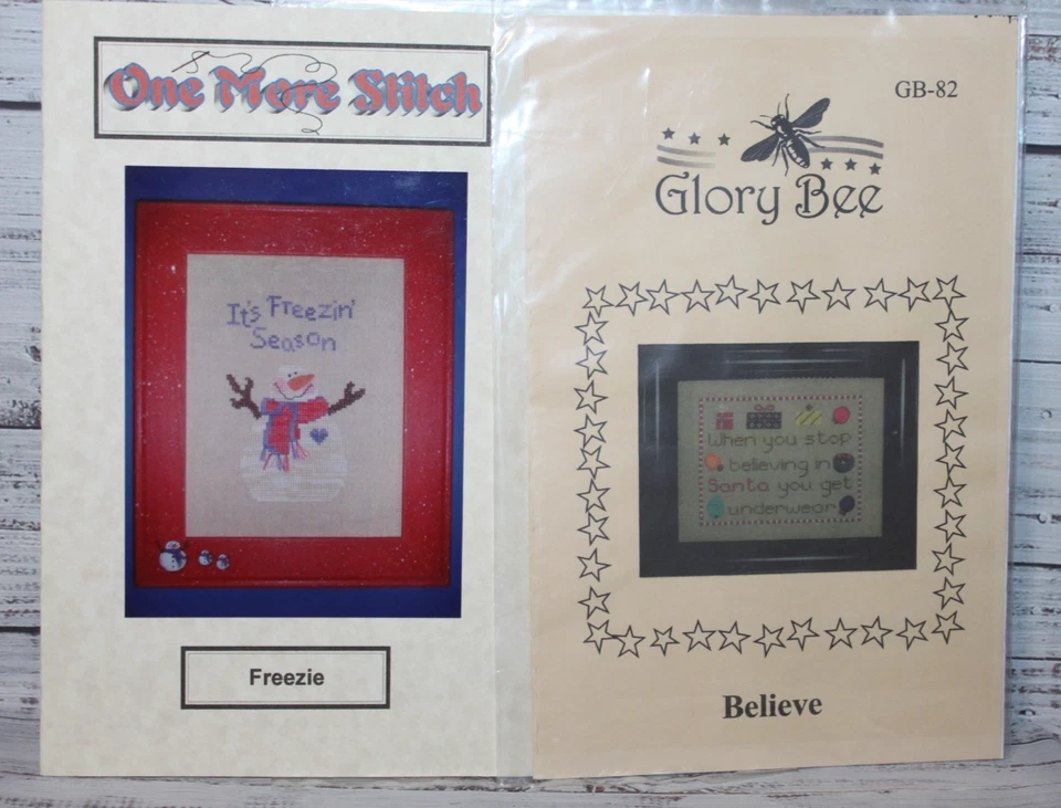 CHRISTMAS LOT of 8 cross stitch CHARTS  Many Designers All in Description - Image 2 of 4