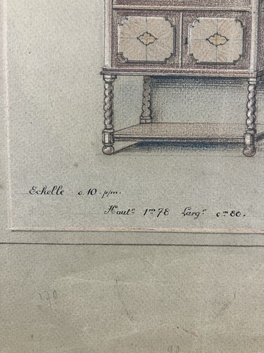 Projet de Vitrine Architecture Maison FOURNIER à Paris Meuble Napoléon III - Photo 3/10