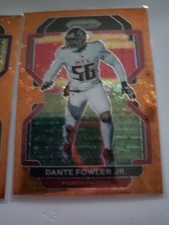 2021 Panini Prizm Dante Fowler Jr. & Antonio Gibson ORANGE DISCOs