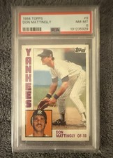 1984 Topps Baseball - Don Mattingly #8 (RC) New York Yankees PSA 8 MINT
