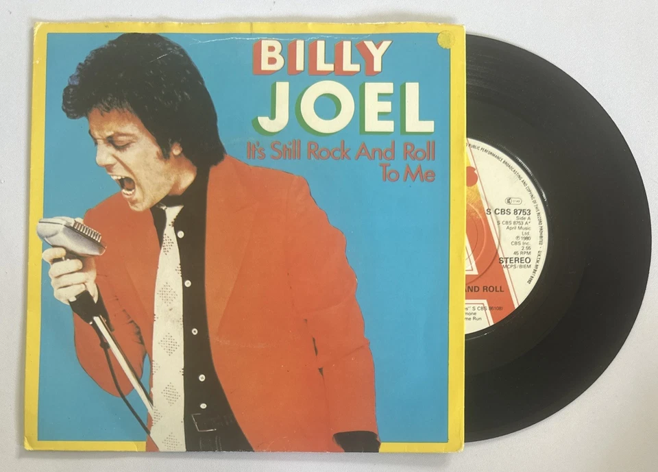 Billy Joel It’s Still Rock And Roll To Me Promo 7” Vinyl Record VG+ / VG+ - Image 2 of 4
