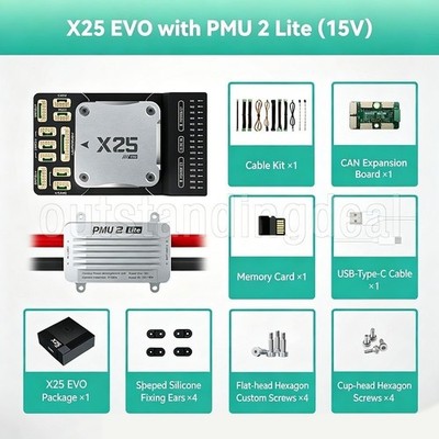 CUAV Pixhawk X25 EVO Opensource Fixed Wing Flight Controller for Ardupilot/PX4 *