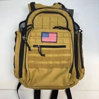 Tactical Diaper Bag Backpack Tan Brown MOLLE Military Style Dad Gear Daypack NEW
