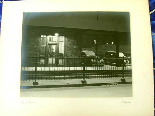 1940 Foto de gabinete, firmada y titulada por Richard Homer Brown, Six Fifteen - Imagen 4 de 6