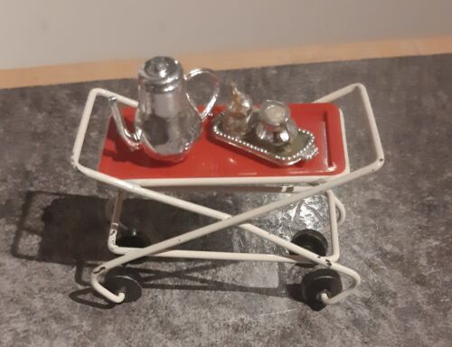 vintage 16th scale - BARTON - Tea trolley with coffee set - Picture 1 of 3