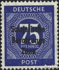 Sowjetische Zone (All.Bes.) 210 gestempelt 1948 SBZ-Aufdruck