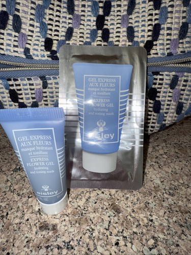 Sisley Express Flower Gel Hydrating & Toning Facial Mask 10ml x 1 & 1X 4m = 14ml - Picture 2 of 4