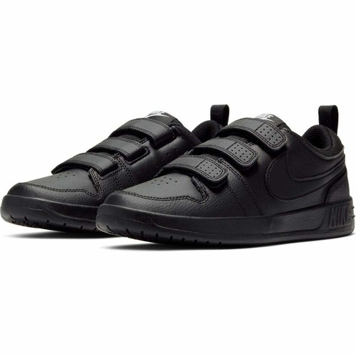 NIKE PICO 5 tutte nere sportive VERA PELLE strap strappi | eBay
