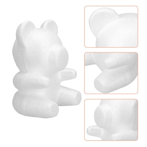 3 Count Bear Shape Decorative Model Mold Froth Bubble DIY Foam Flower