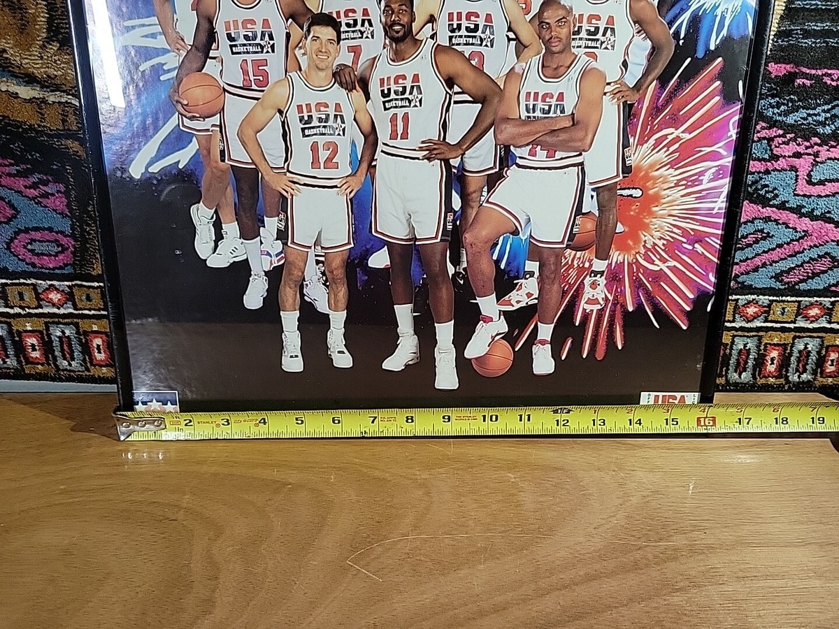 NBAドリームチームポスター1992 1992 THE DREAM Team USA Malone JORDAN Magic JOHNSON Ewing