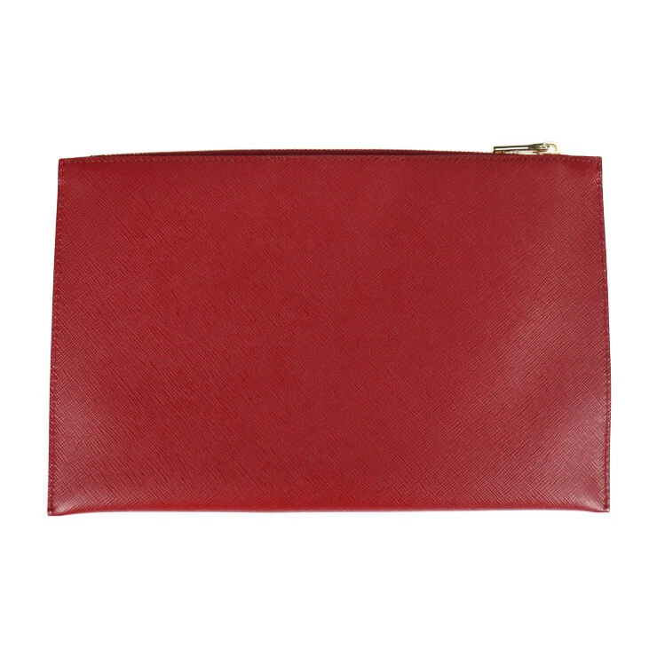 PRADA Clutch bag 1NG016 CONTENITORE PIATTO business bag triangle with logo