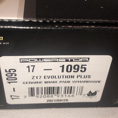 PowerStop Z17 Evolution Plus Ceramic Brake Pads And Hardware 17- 1095 Ships Free