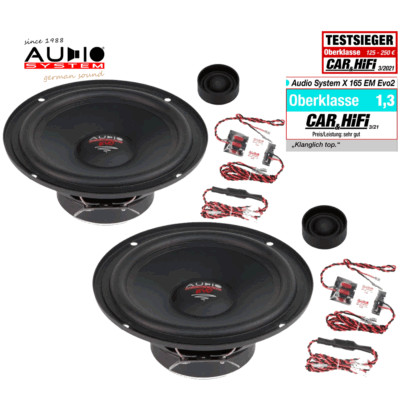 Audiosystem X165EM EVO2  165 mm Komposystem 2x140 Watt