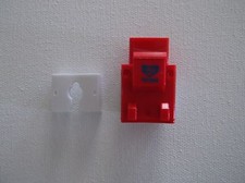 CAT5e Keystone Jacks in Red RJ45 110 Punch Down Modular Snap-In 25 Pack Lot