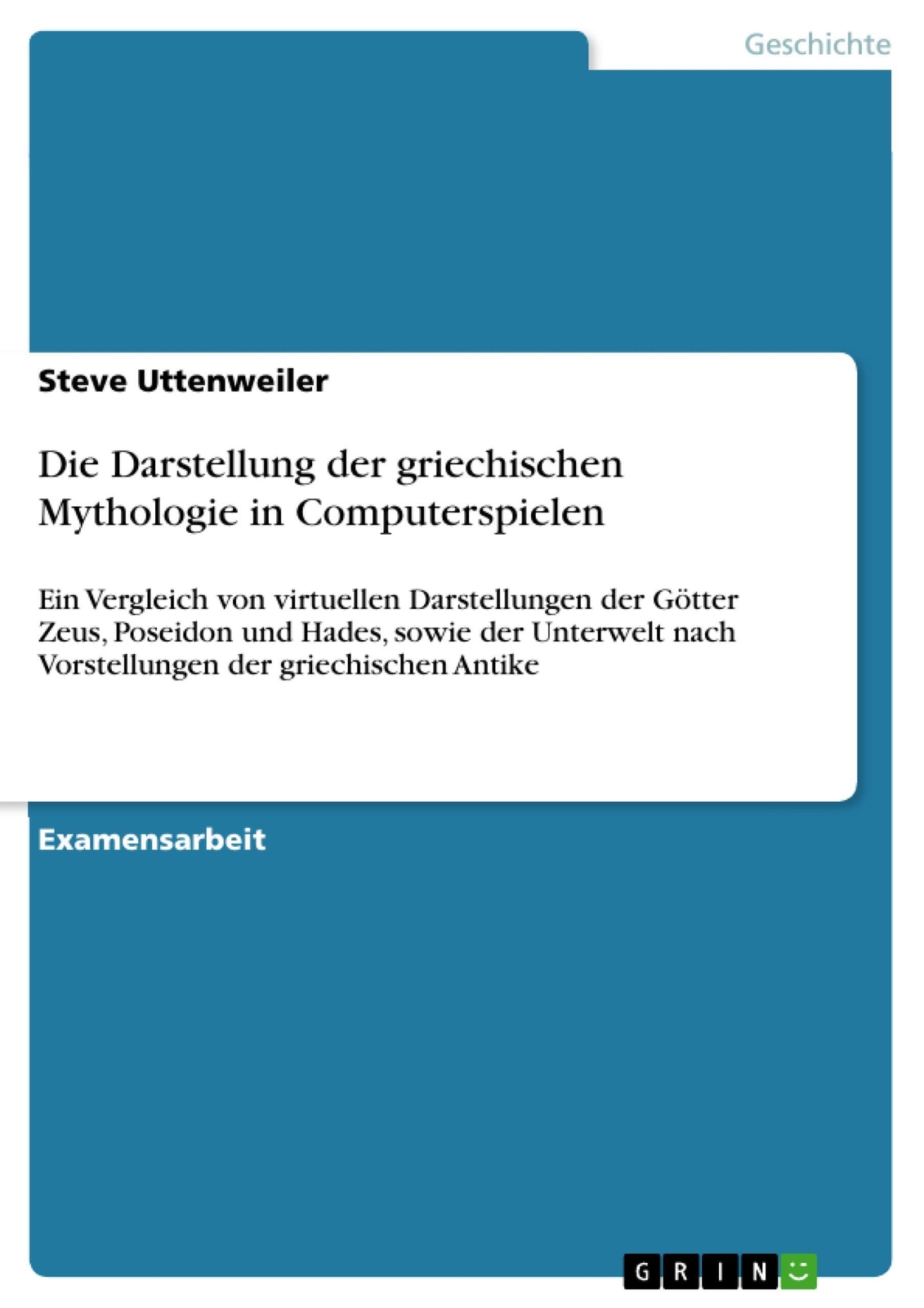 Thumbnail - Steve Uttenweiler | Die Darstellung Der Griechischen Mythologie In...
