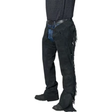 Premium Suede Shotgun Chaps- BLACK