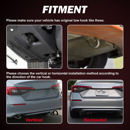 Chinese Slogan Tow Strap Front Rear Towing Trailer Hook Ring Decor Accessories - 第 2/26 張圖片