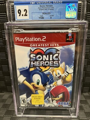 PlayStation 2 Sonic Heroes - Sealed Graded 9.2