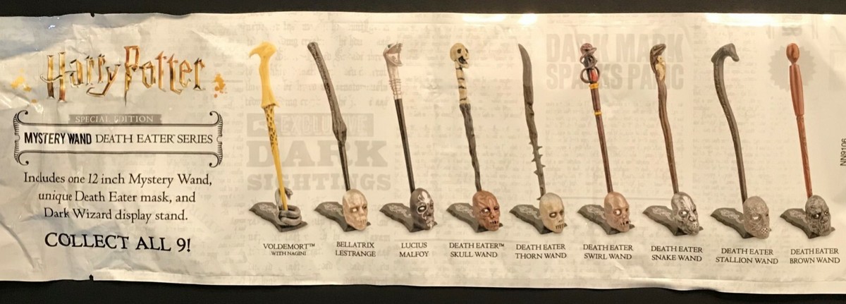 New) Complete 9 Wand Set - 2021 Death Eater Series - Harry Potter