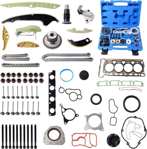 Engine Timing Chain Kit Valves Gasket Set for 2009-2015 Audi A4 Q5 TT VW 2.0T - Picture 8 of 11
