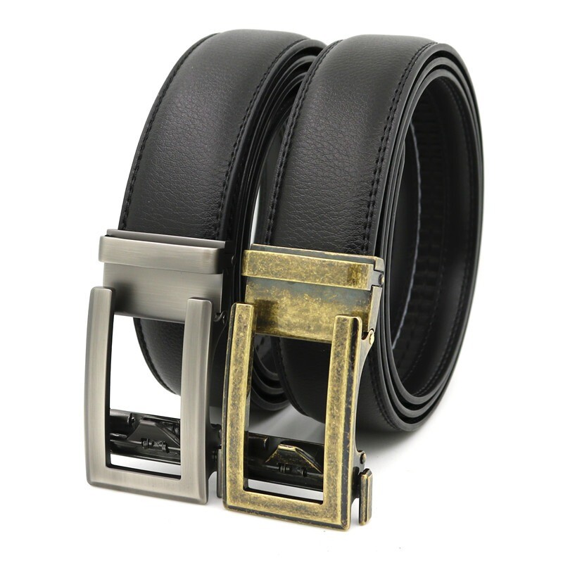 Leather Belt,Belts For Men Cowboy Size 42 44 46 48 50 Belts Metal Buckle Strap-image