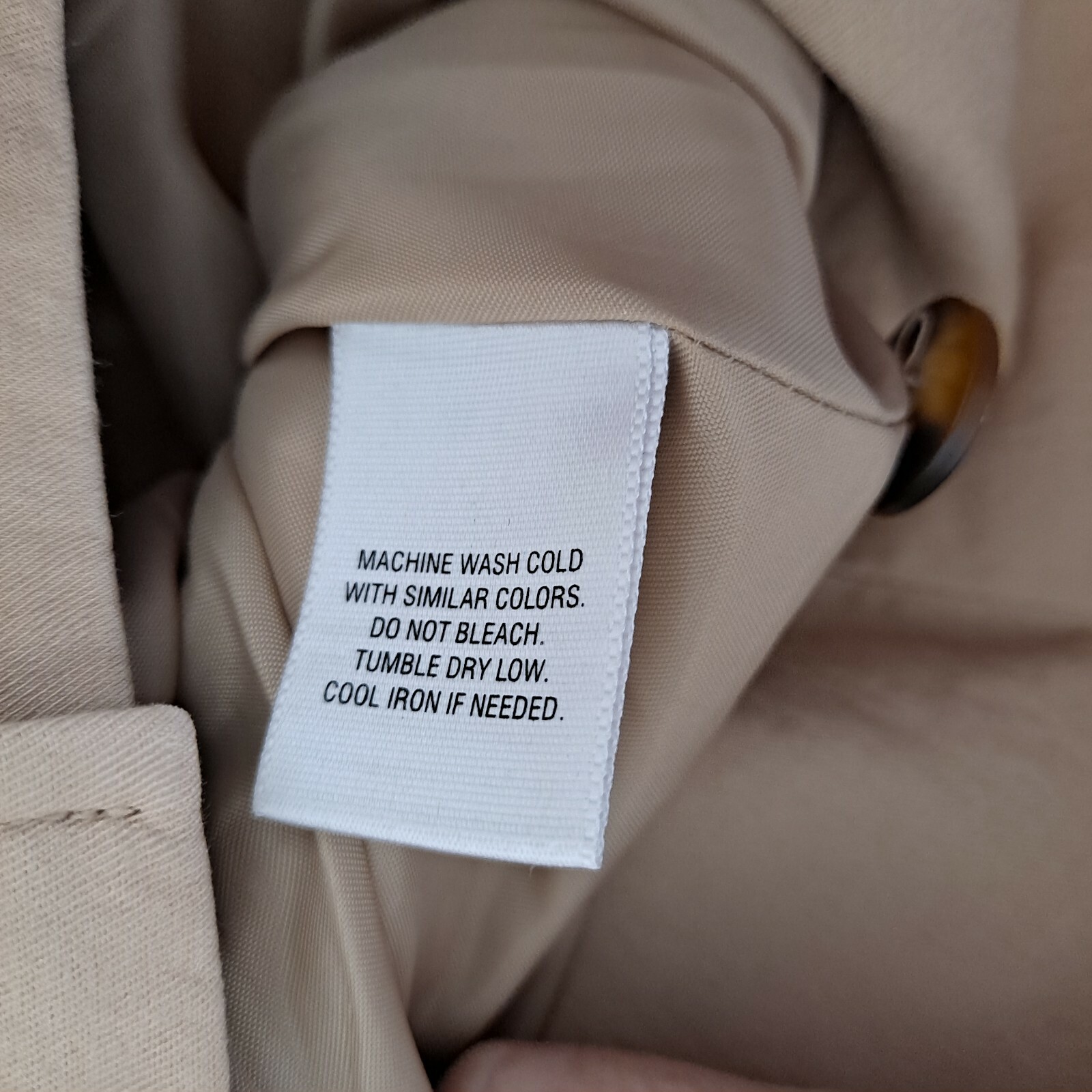 Apostrophe Jacket Coat Fitted Tan Button Closure … - image 9