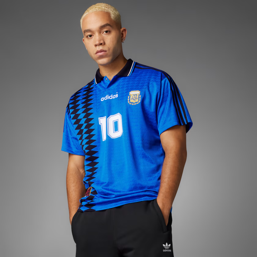Argentina 1994 Away Jersey Maradona Adidas Official Reissue IS0266