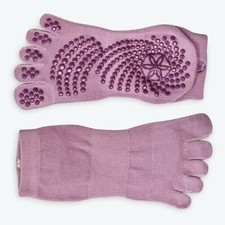 GAIAM SUPER GRIPPY CLASSIC YOGA SOCKS - 2 PACK, COLOR -BLUSH, ONE SIZE FITS MOST