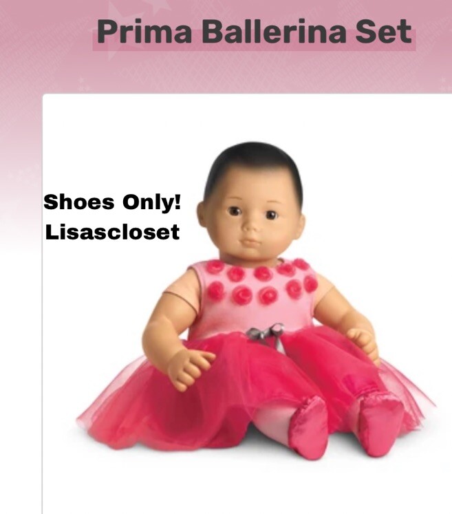 SAOLA Solo scarpe nuove! Bitty Baby Doll American Girl Prima Ballerina Pantofole in raso