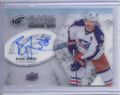 2016 2016-17 UPPER DECK ICE BOONE JENNER GLACIAL GRAPHS AUTO GG-BJ BLUE JACKETS