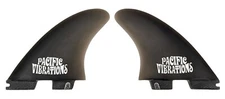 Pacific Vibrations Longboard surfboard Fins 4.2" Sidebites side bites Fits  FCS2