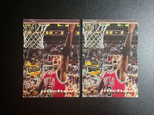 Pair Of Michael Jordan 1993-94 Stadium Club #181 Frequent Flyers Basketball