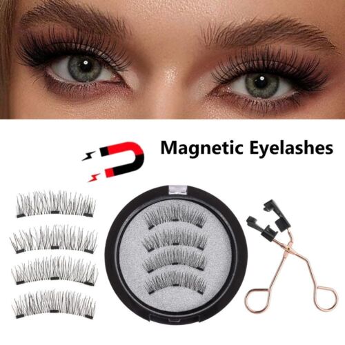 Reusable Dual Magnetic False Eyelashes  for Women & Men - Foto 1 di 19