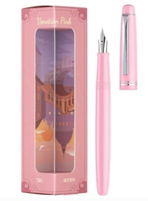 pilot 78g fountain pen pink color body F nib Japan boxed ink