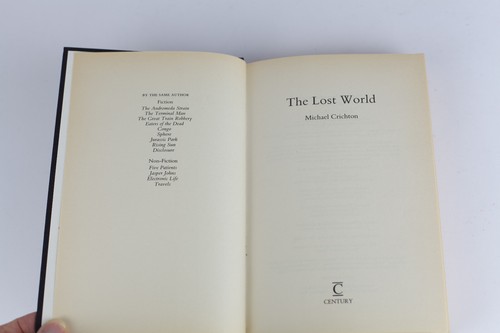 Michael Crichton The Lost World First Edition 1/1 Jurassic Park Century - Picture 12 of 16