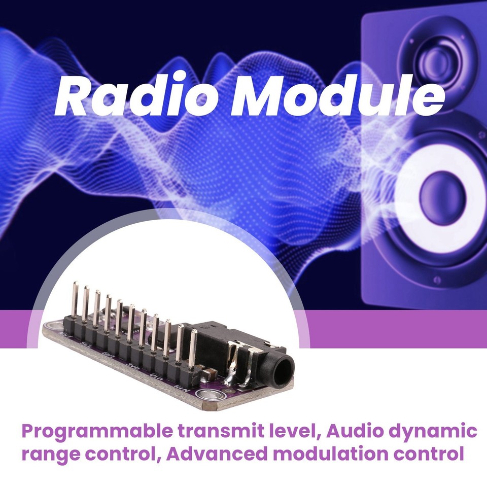 SI4713 Stereo FM Transmitter (76108 MHZ) Radio Modul, für Lautsprecher
