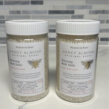 NEW Luxury Maison de Base Honey Almond Original Scent Relaxing Bath Salts 14.1oz