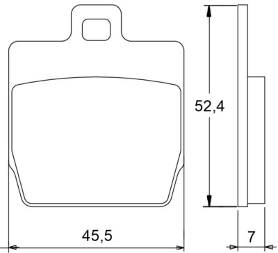 Bremsbelag Bremse Accossato AGPA19OR Yamaha 50 Slider 2000 (Hinten)