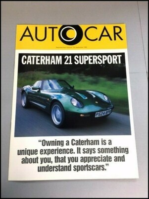 1997 Caterham 21 Supersport Original Car Sales Brochure Catalog  from AutoCar
