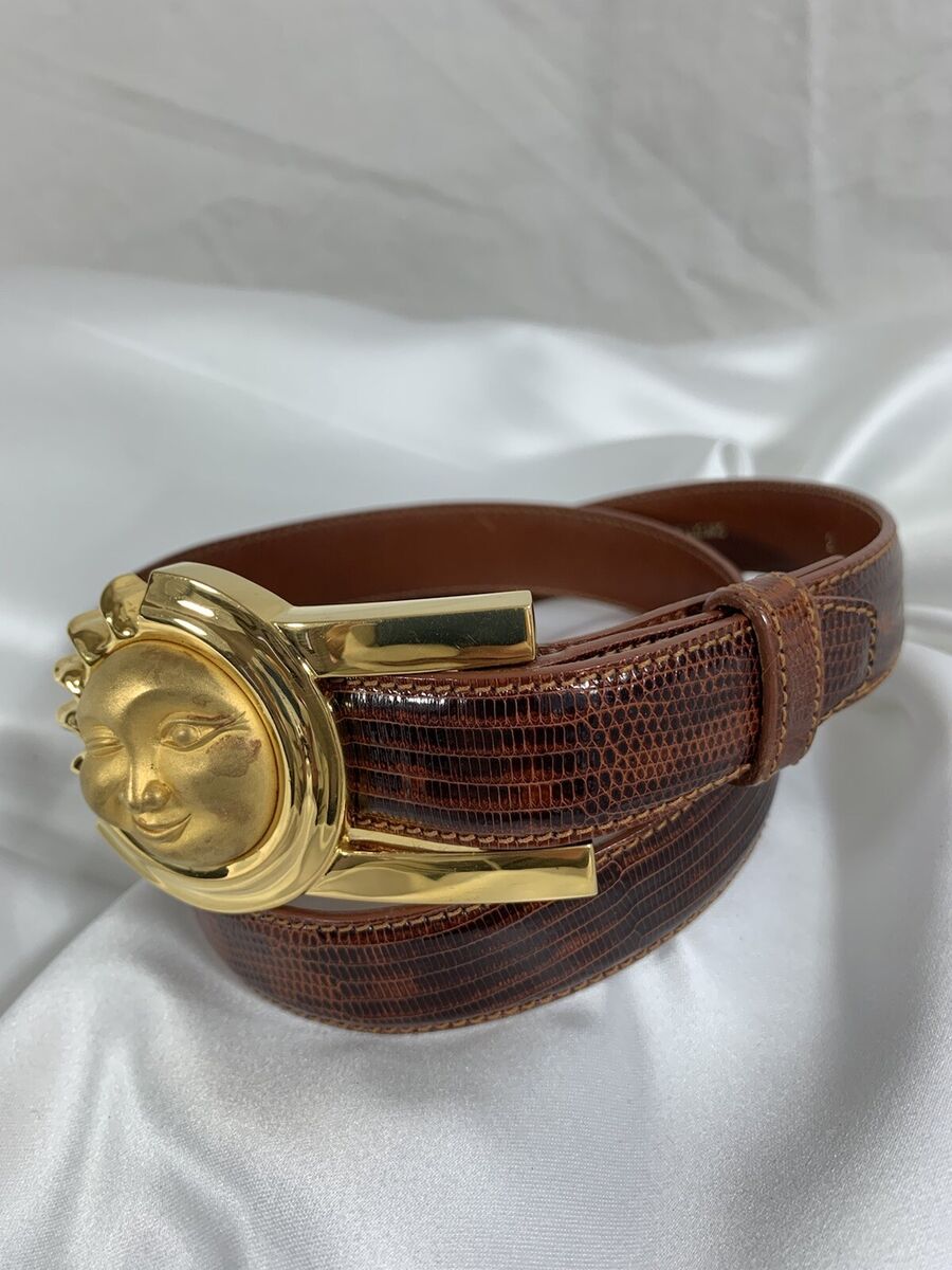 Vintage BARRY KIESELSTEIN CORD celestial belt lizard and Vintage BARRY KIESELSTEIN CORD celestial belt lizard and